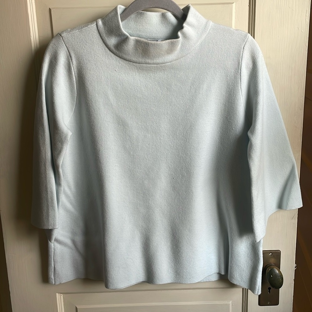 Fate light blue cropped sweater Sz S